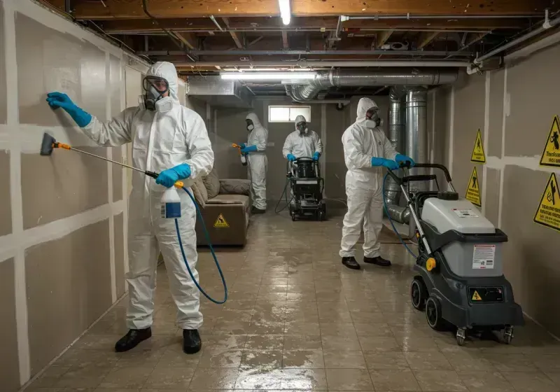 Basement Moisture Removal and Structural Drying process in Hitchcock County, NE